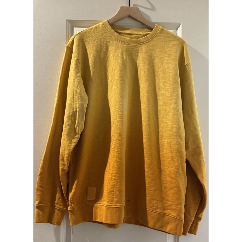 Chick-fil-A Honey Mustard Crewneck Sweatshirt XL Yellow 100% Cotton Rare